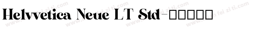 Helvvetica Neue LT Std字体转换
